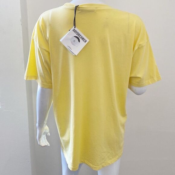 Daydreamer LA Tom Petty Full Moon Fever Merch Graphic Band Tee in Yellow Bloom - Picture 5 of 6